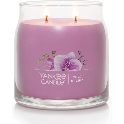 Détail de Bougie parfumée Orchidée Sauvage, Yankee Candle, 35h 