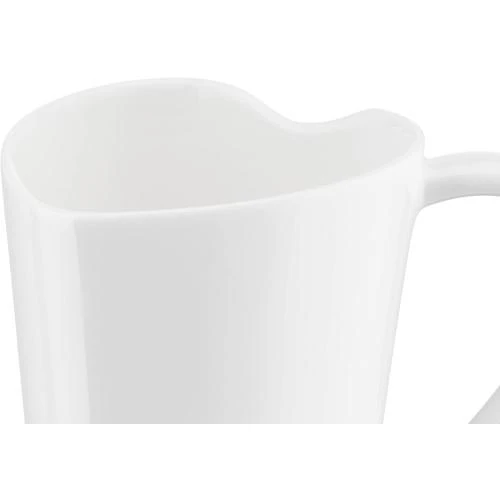Détail de Mug Coeur Design Alessi, Bone China, Blanc