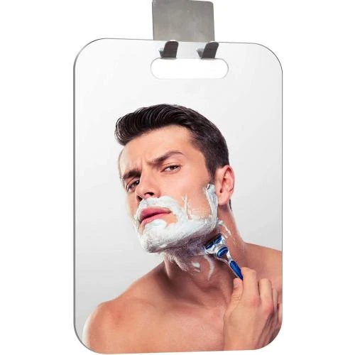 Miroir de douche antibuée XoYo, crochet rasoir intégré - Vue principale