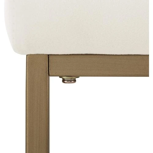 Zoom sur Tabourets de bar crème doré, Crosley Furniture, lot de 2