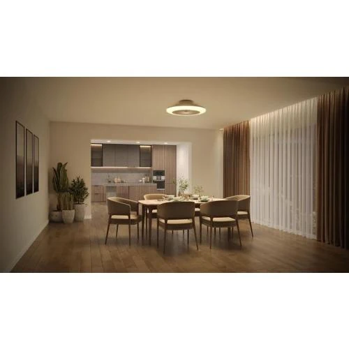 Détail de Plafonnier Plat Ventilateur Philips Amigo, Télécommande Incluse