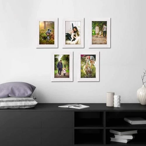 Zoom sur Cadres photo MDF Blanc, Lot 5, Alishomtll