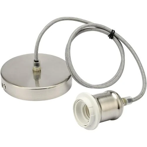Pendentif Lumieres Tresse Flex, Kit Montage Nickel Satine - Vue principale