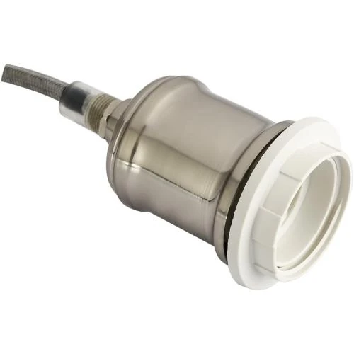 Détail de Pendentif Lumieres Tresse Flex, Kit Montage Nickel Satine
