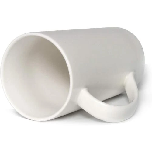 Zoom sur Tasses à café Smilatte M007, céramique blanche, lot 2