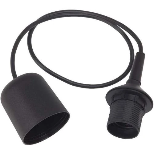 Détail de Brilliant Cable Électrifié Suspension E27 60W Noir