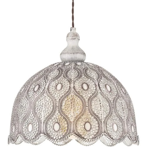 Suspension Eglo Talbot, Acier Blanc Antique, 60W - Vue principale