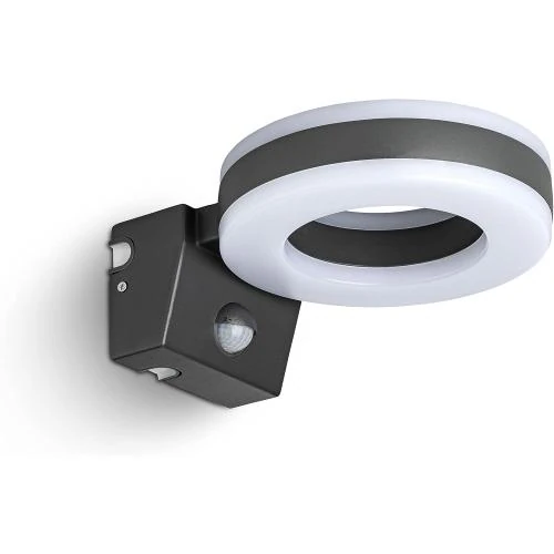 Luminaire Extérieur LED Anthracite, Détecteur de Mouvement 20W - Vue principale