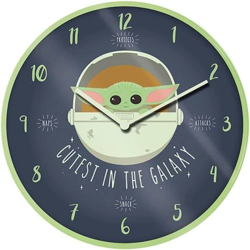 Horloge Murale Star Wars Mandalorian, Pyramid International - Vue principale
