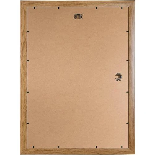 Zoom sur Cadre photo sur mesure ByMoris, chêne rustique marron