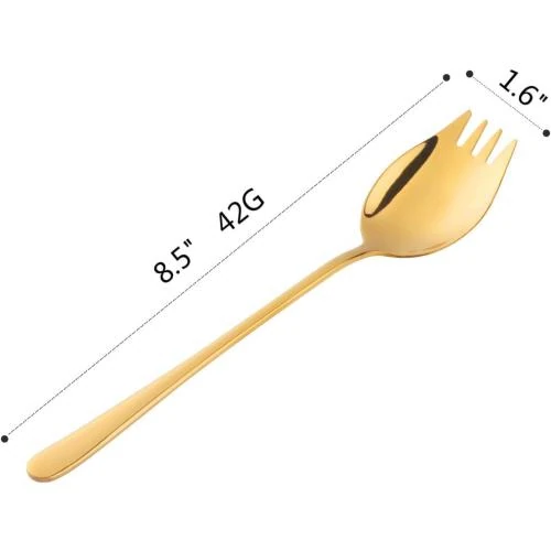 Zoom sur Spork Buffet Charm Foot, Cuillère Fourchette Acier Inoxydable