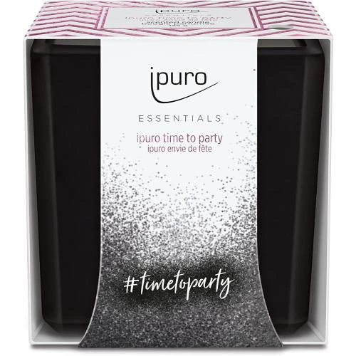 Bougie parfumée décorative ipuro, notes caramélisées, fruitées - Vue principale