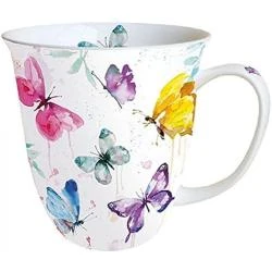 Tasse Ambiente 0,4 l Collection Papillon Blanc