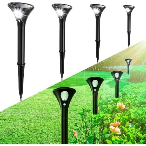Lampe Solaire Extérieure LED Étanche, Détecteur de Mouvement - Vue principale