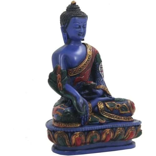 Détail de Healing Lama Bouddha Sculpture Multicolore, Paix, Relaxation