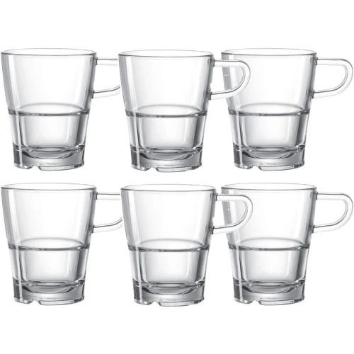 Mug Senso Verre Transparent Set de 6, LEONARDO - Vue principale