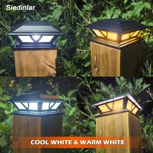 Zoom sur Lampe Siedinlar Extérieure Solaire LED, 2 Modes, Jardin