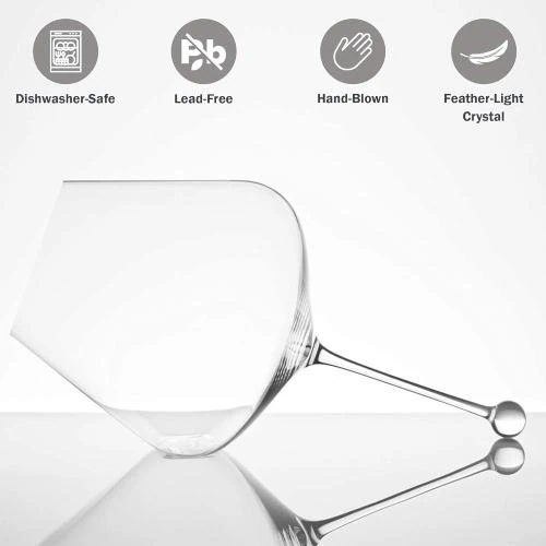 Détail de Zalto Denk Art Gravitas Omega Verre Luxe Cristal