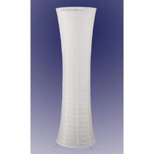 Zoom sur Lampadaire Trango Design, papier de riz, abat-jour blanc