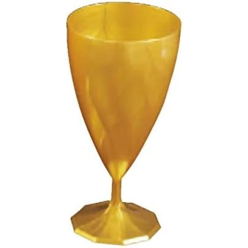 Verres à vin jetables plastiques or, Adiserve - Vue principale