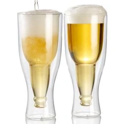Verres à bière double paroi, Infactory, 20 cl