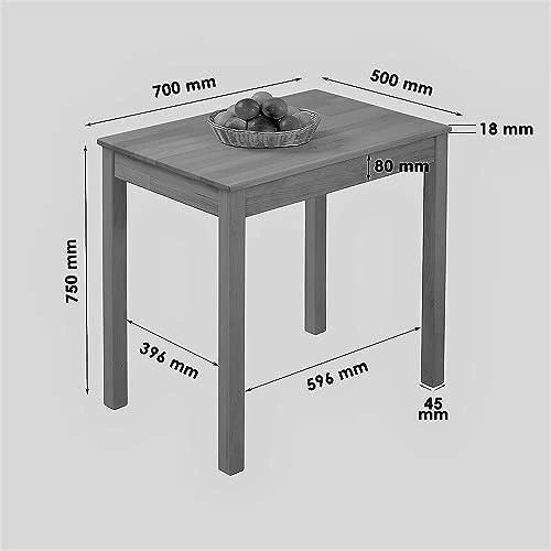 Détail de Table à Manger Chêne Massif Krok Wood Tomas Design Élégant
