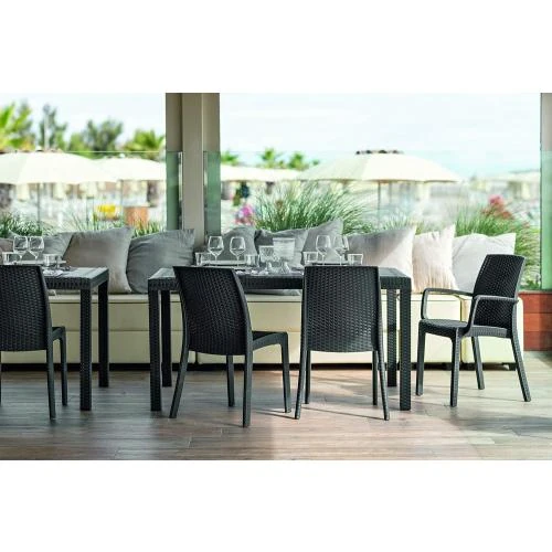 Détail de Chaise Virginia Bica 9095, Marron, Plastique Multicolore