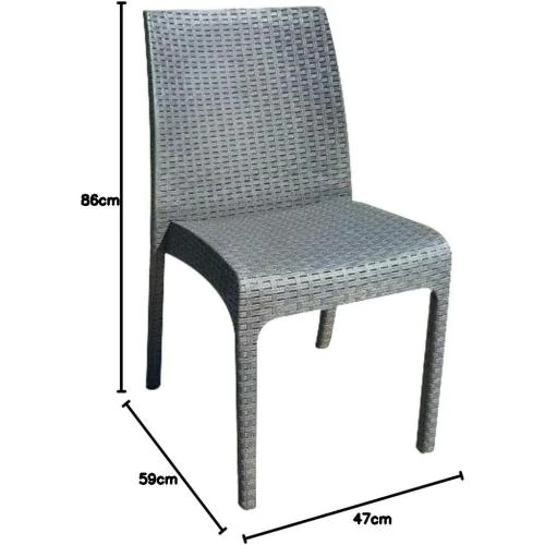 Zoom sur Chaise Virginia Bica 9095, Marron, Plastique Multicolore