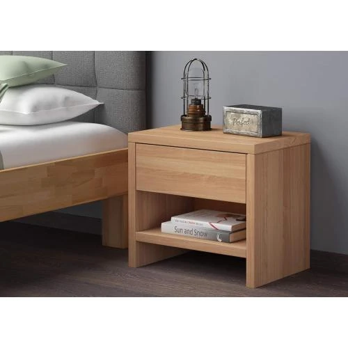Détail de Table de chevet en hêtre massif, style moderne, Erst Holz