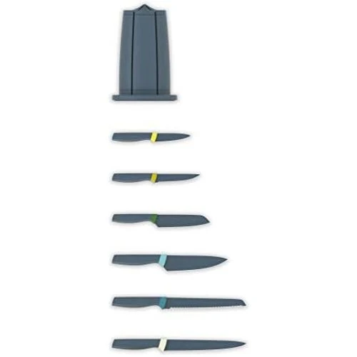 Détail de Ensemble Couteaux Joseph Joseph Elevate, Bloc Antidérapant Opale Noir