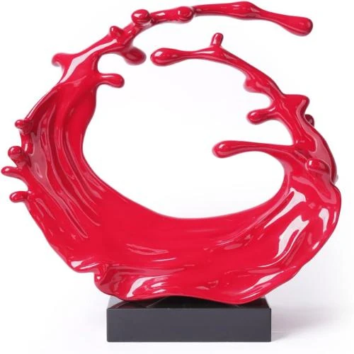 Sculpture Moderne Vagues de Mer en Résine pour Décoration Maison - Vue principale