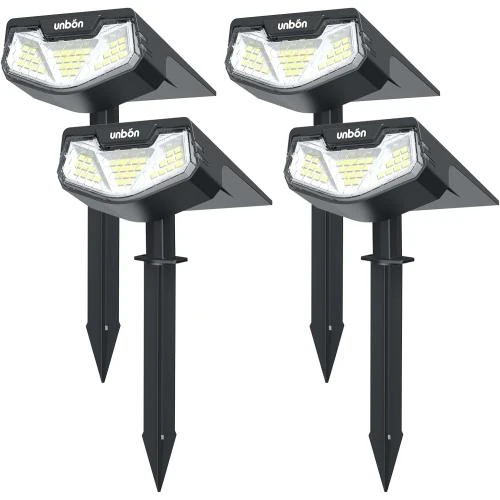 Lampe Solaire Extérieur Jardin, 4 Spots Puissants Étanches - Vue principale