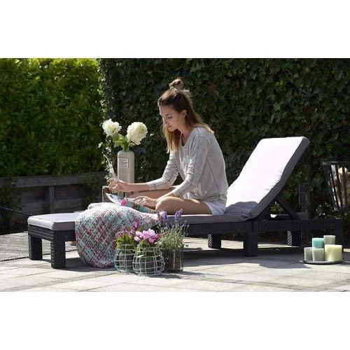 Zoom sur Chaise Longue Daytona SL Keter, Plastique Gris Graphite