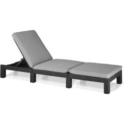 Chaise Longue Daytona SL Keter, Plastique Gris Graphite
