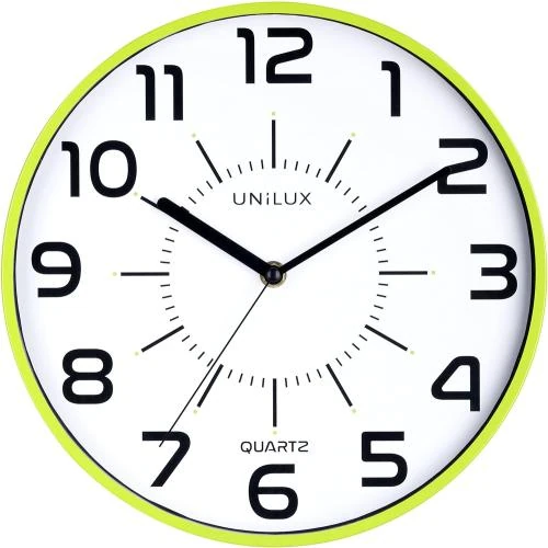 Horloge Murale Unilux Pop Quartz Silencieuse Verte - Vue principale