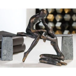Casablanca Sculpture Résine Bronze, Design Moderne