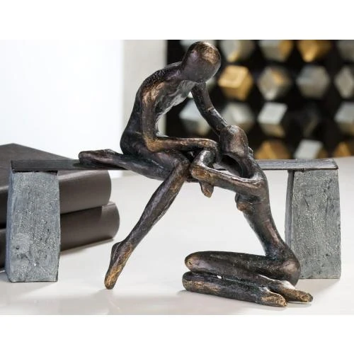 Casablanca Sculpture Résine Bronze, Design Moderne - Vue principale