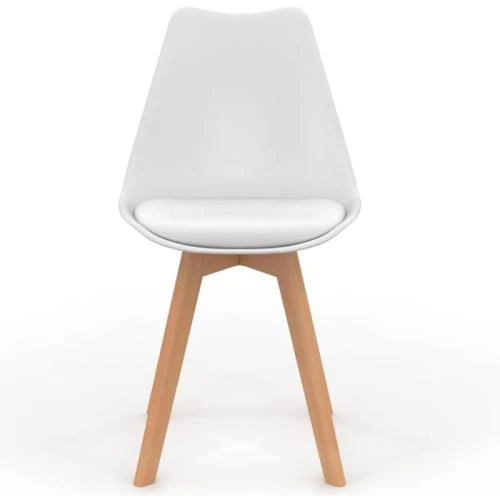 Zoom sur IDMarket Chaises Scandinaves SARA Lot 6 Couleurs Pastel
