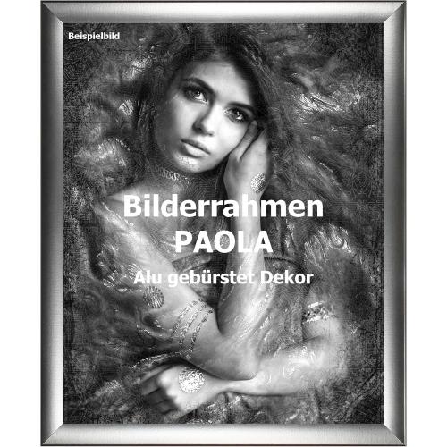 Présentation de Présentation Cadre photo aluminium brossé, verre acrylique antireflet