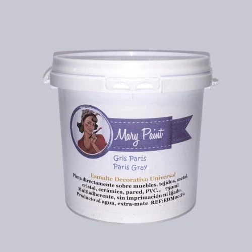 Marypaint Peinture meubles Effet chaux Gris Paris 750 ml - Vue principale