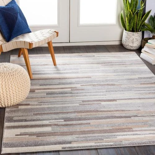 Tapis Moderne Abstrait Livabliss, Design Marbre Multicolore - Vue principale
