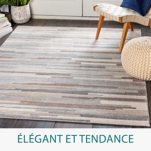 Détail de Tapis Moderne Abstrait Livabliss, Design Marbre Multicolore