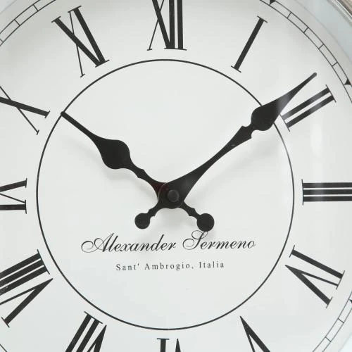 Zoom sur Horloge analogique Boltze Yella, chiffres romains, blanc
