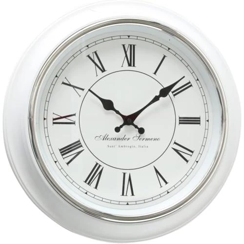 Horloge analogique Boltze Yella, chiffres romains, blanc - Vue principale
