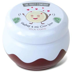 Bougie Coco The Fruit Company, parfum exotique, 50 g