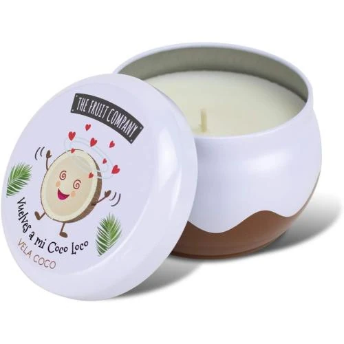 Détail de Bougie Coco The Fruit Company, parfum exotique, 50 g