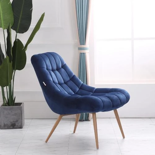 Détail de Fauteuil Moderne Tapis Bleu, Assise Extra Large Confortable