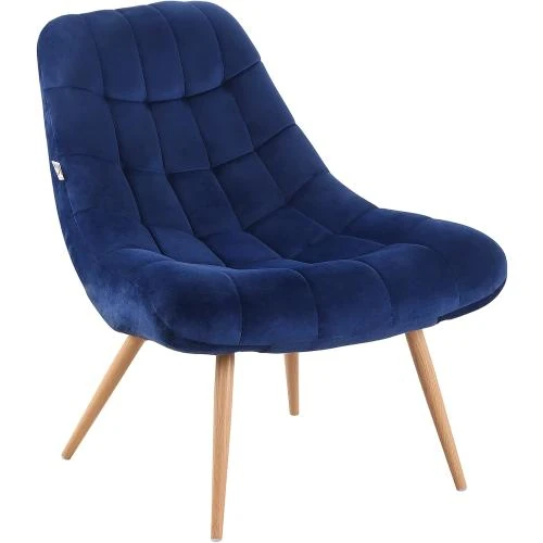 Fauteuil Moderne Tapis Bleu, Assise Extra Large Confortable - Vue principale