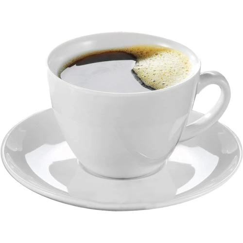 Zoom sur Caterado, Service 6 Tasses Café Bistro UNI Blanc
