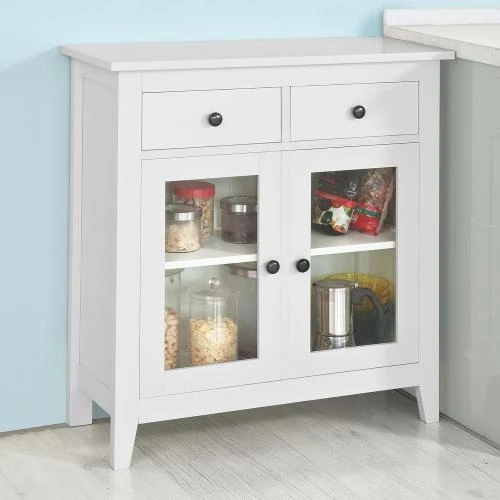 Zoom sur SoBuy Armoire Salon Blanc, Meuble Entrée FSB05